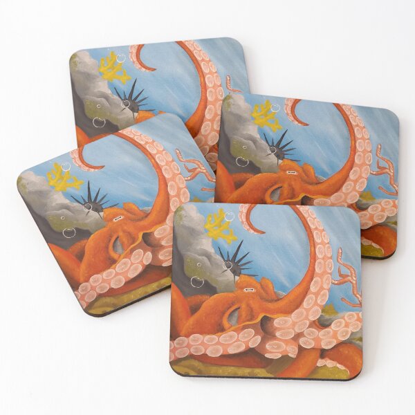 Item preview, Octopus Oil Painting Print designed and sold by Yuujikon.