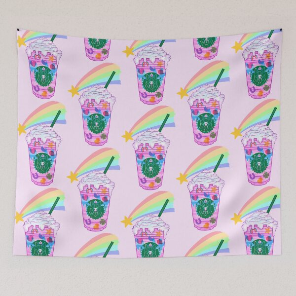 Item preview, Rainbow Unicorn Charm Frappuccino designed and sold by SPufferART.