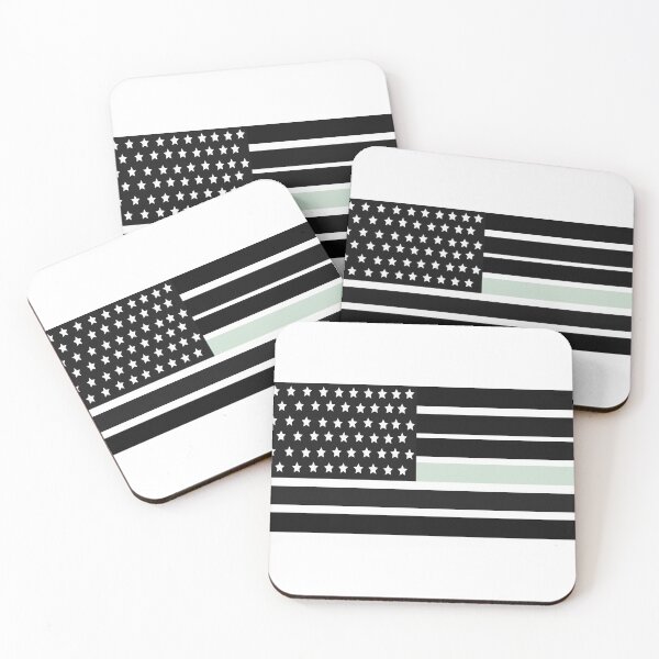 Item preview, white line flag designed and sold by Mspizzirri.