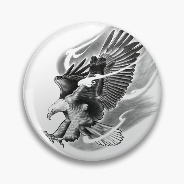 Item preview, Flying Eagle with Striking Talons on Fire designed and sold by Tyler Rosso.