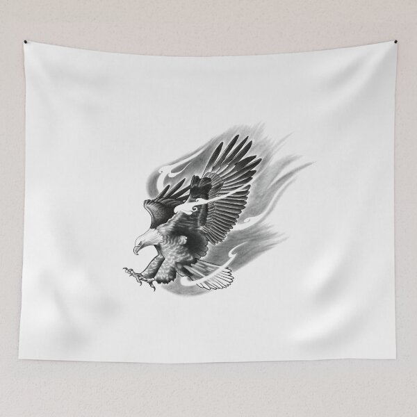 Item preview, Flying Eagle with Striking Talons on Fire designed and sold by Tyler Rosso.