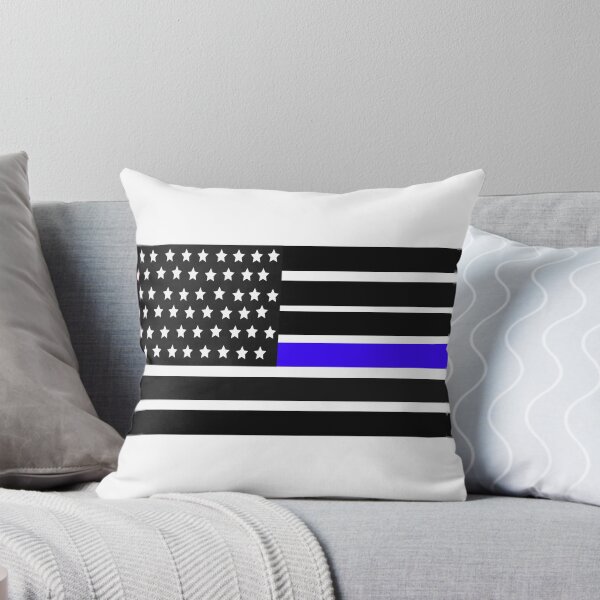 Item preview, Blue line flag designed and sold by Mspizzirri.