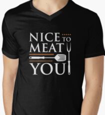 nice to meat you Men's V-Neck T-Shirt