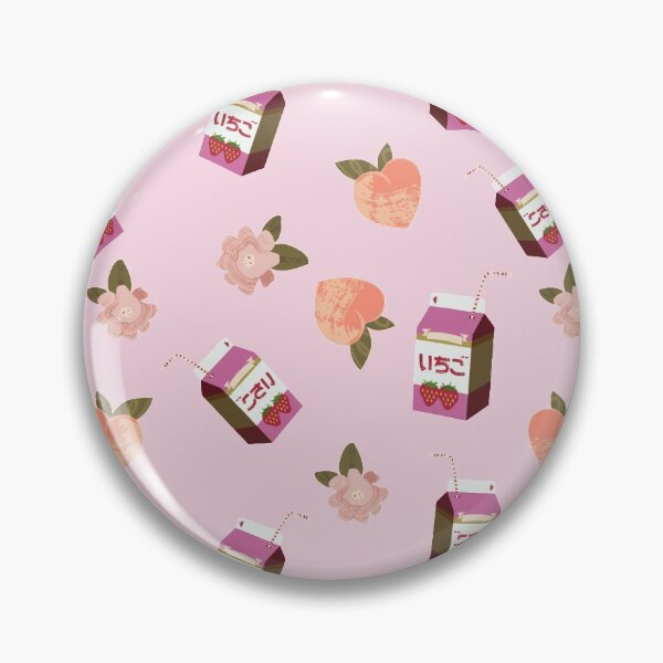 Item preview, Peaches Flowers and Strawberry Milk Pattern designed and sold by GrandmaApproved.