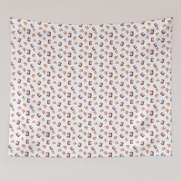 Item preview, Peaches Flowers and Strawberry Milk Pattern designed and sold by GrandmaApproved.