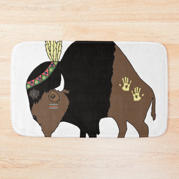 Item preview, Whimsical Buffalo - Native American designed and sold by Laura Lise Wong.
