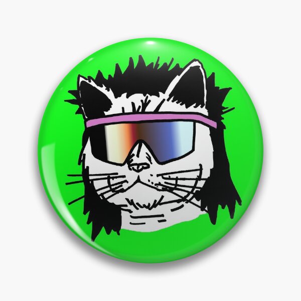 Item preview, Mullet Cat with Sunglasses designed and sold by PutMEonYOU.