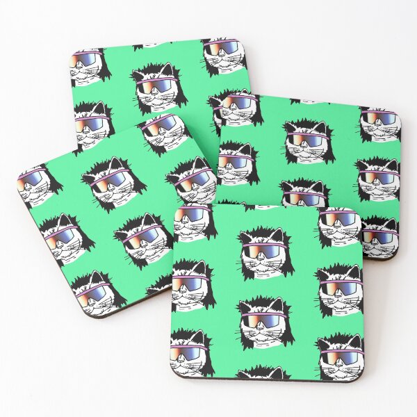 Item preview, Mullet Cat with Sunglasses designed and sold by PutMEonYOU.