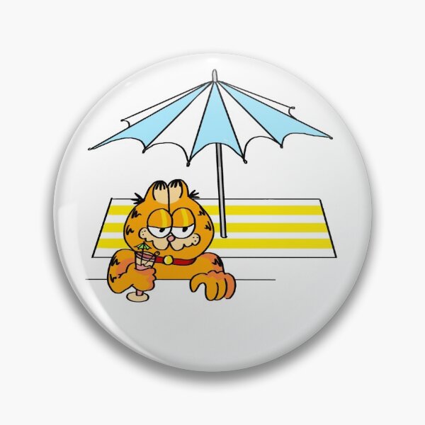 Item preview, Playa contemplativa Garfield designed and sold by Shirkey.