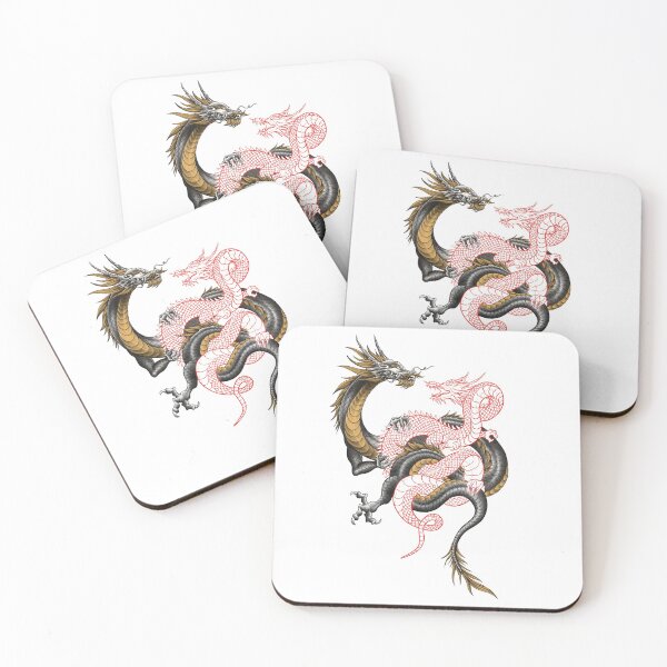 Item preview, Double Chinese Dragons Embracing with Claws designed and sold by Tyler Rosso.