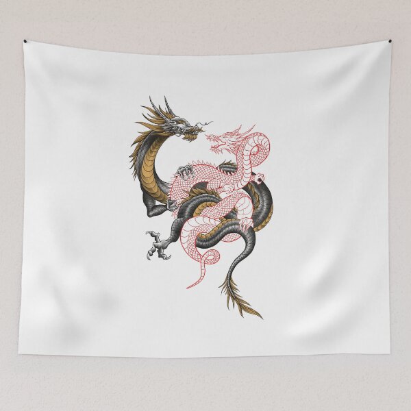 Item preview, Double Chinese Dragons Embracing with Claws designed and sold by Tyler Rosso.