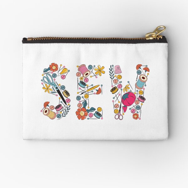 Sewing Notions graphic Zipper Pouch