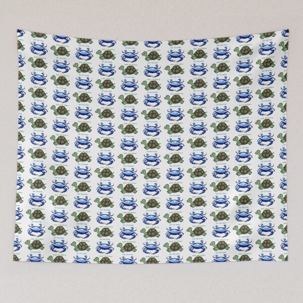 Item preview, Save the Turtle-Eat the Crab designed and sold by Madcapviolet.