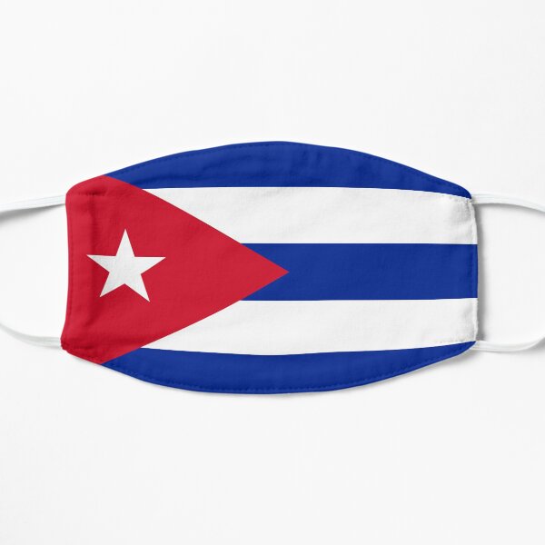 Bandera de cuba Mascarilla plana