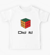 Rubix Cube - Did it! Kids Tee