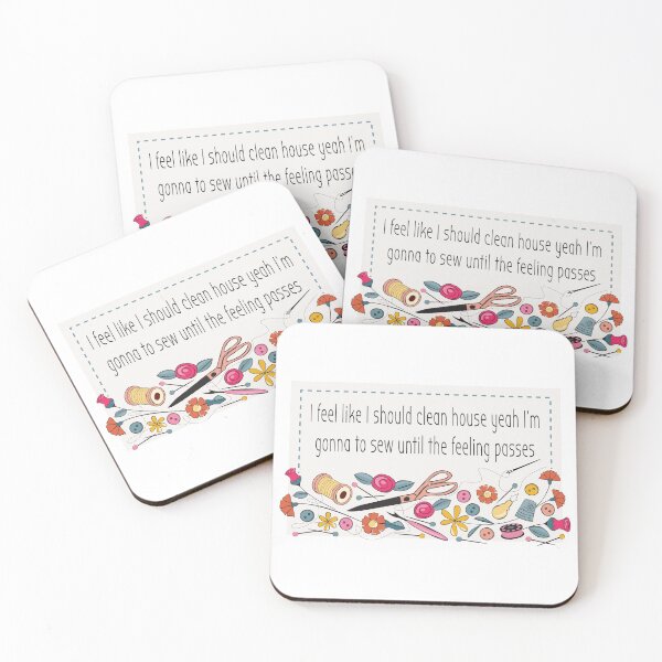 Item preview, Funny Sewing Quote with Sewing Notions designed and sold by Pinking-Sher.