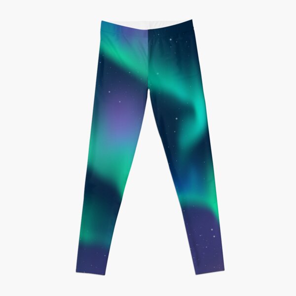 Northern Lights Leggings, Blue/Green – Mariad-designs