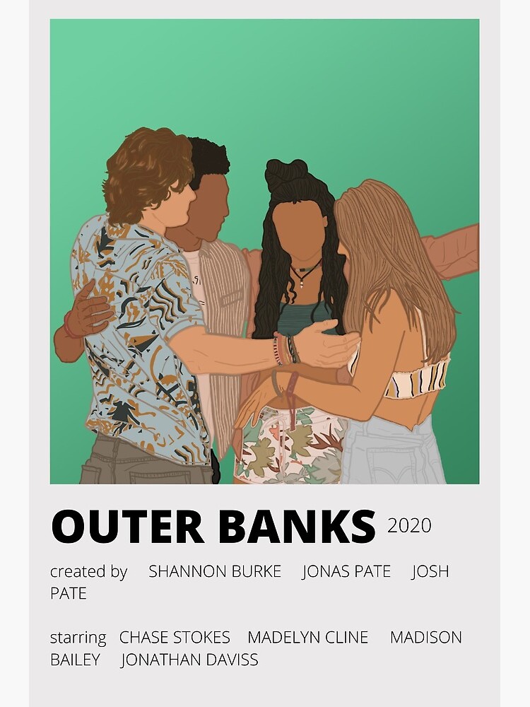 Outer Banks Minimalist Sticker Postcard For Sale By Bella Correa Redbubble