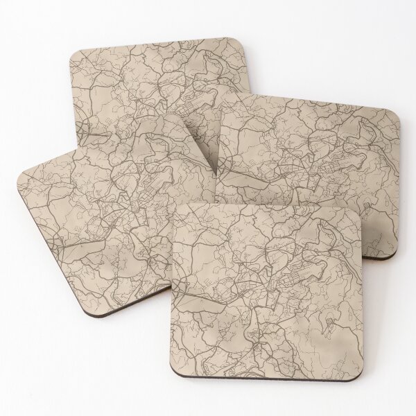 Item preview, Guimaraes Sepia Map designed and sold by CPTVDesign.