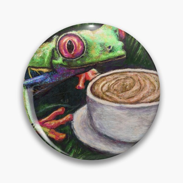 Item preview, Happy Coffee Frog designed and sold by KrakenSky.