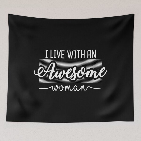 Item preview, I Live With An Awesome Woman designed and sold by giftsbyminuet.
