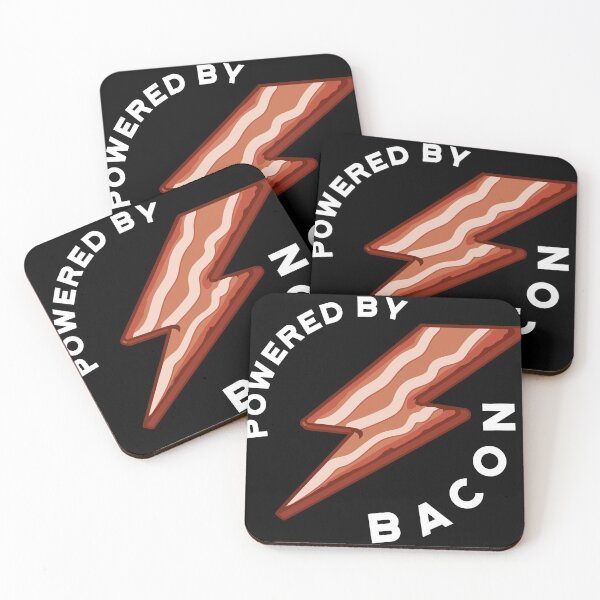 Item preview, Powered By Bacon Funny Cooked Breakfast Food design designed and sold by Lisbob.