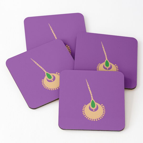 Item preview, Copy of Indian Maang Tika Sticker - Indian Head Jewellery (Purple) designed and sold by chevred.
