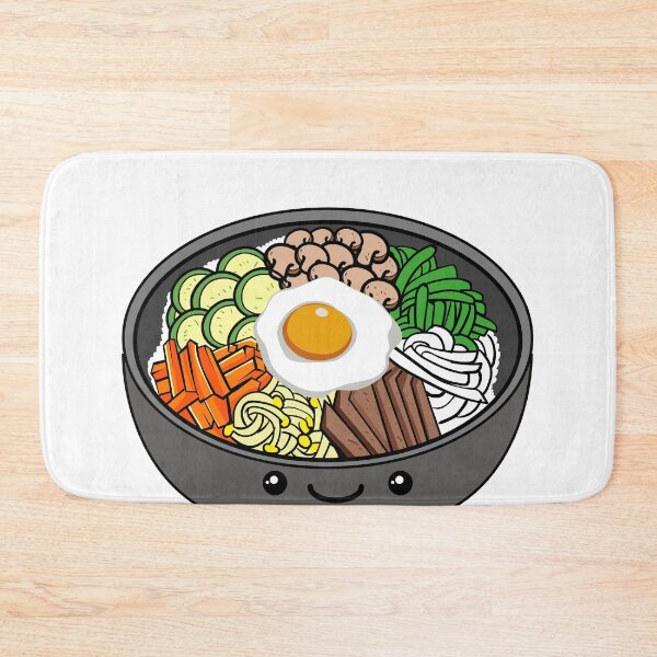 Item preview, I Love Bibimbap Bibimbop South Korean Food print designed and sold by Lisbob.