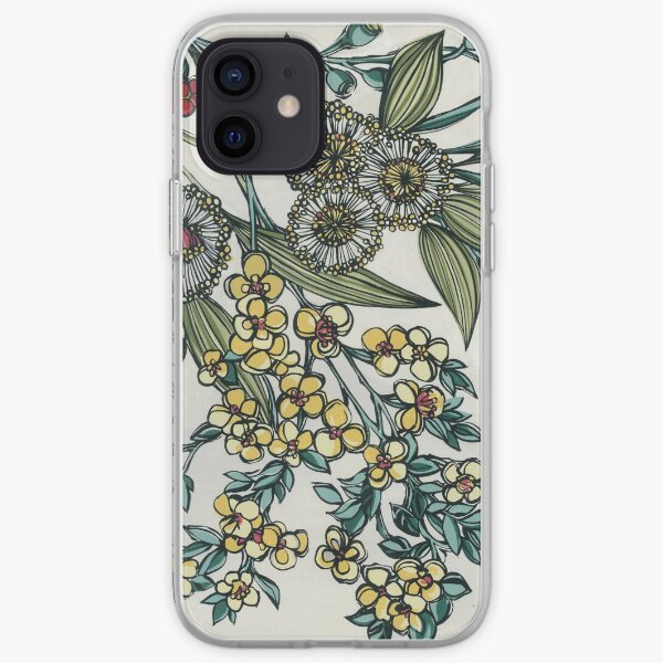 Retro Australian Native Floral iPhone Soft Case