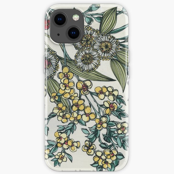 Retro Australian Native Floral iPhone Soft Case