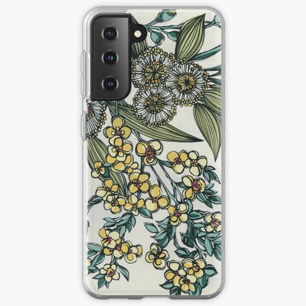 Retro Australian Native Floral Samsung Galaxy Soft Case