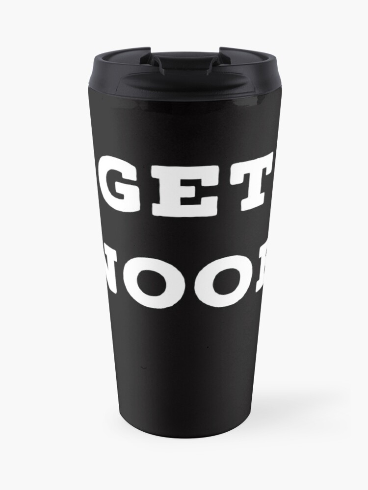 Roblox Get Noob Travel Mug By Superdad 888 Redbubble - roblox mugs redbubble