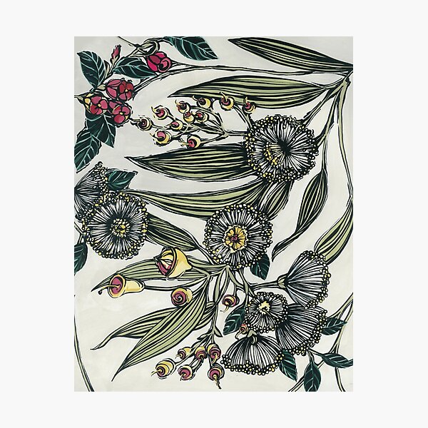 Item preview, Retro Australian Native Floral 2 designed and sold by Helen Ashley.