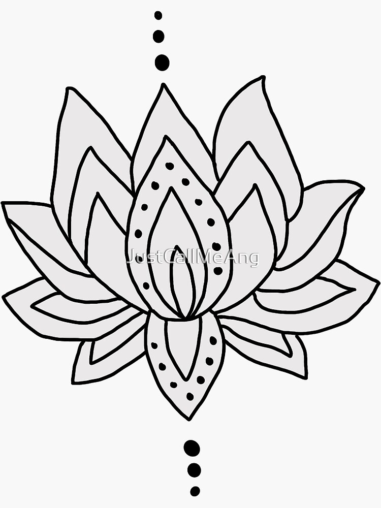 "Lotus Flower" Sticker for Sale by JustCallMeAng Redbubble