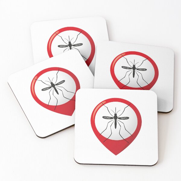 Item preview, Icon pictogram, Location pin Aedes Aegypti mosquitoes stilt designed and sold by LucianoCosmo.