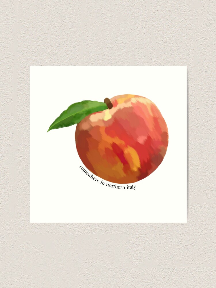 "cmbyn peach" Art Print for Sale by strangerxmemes Redbubble
