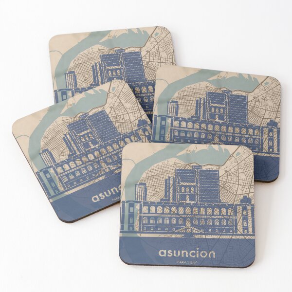 Item preview, Map + Silhouette | Asuncion designed and sold by CPTVDesign.