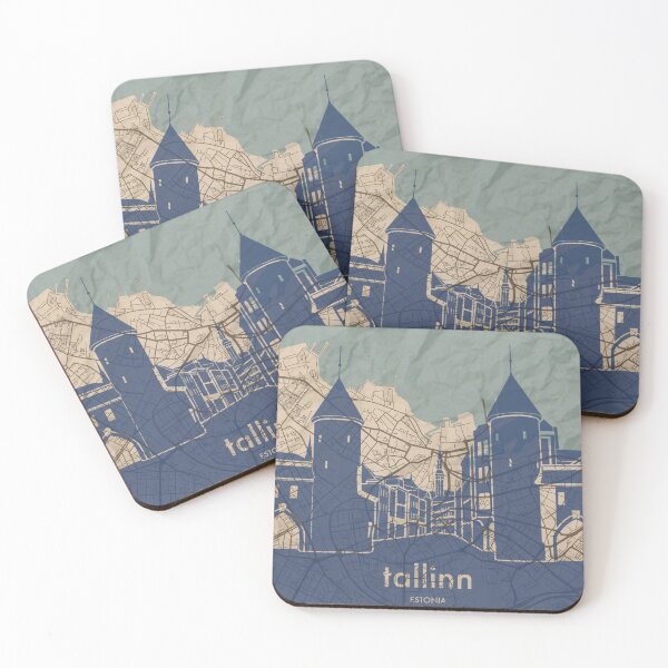 Item preview, Map + Silhouette | Tallinn designed and sold by CPTVDesign.