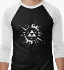 The legend of Zelda Triforce, White Men's Baseball ¾ T-Shirt