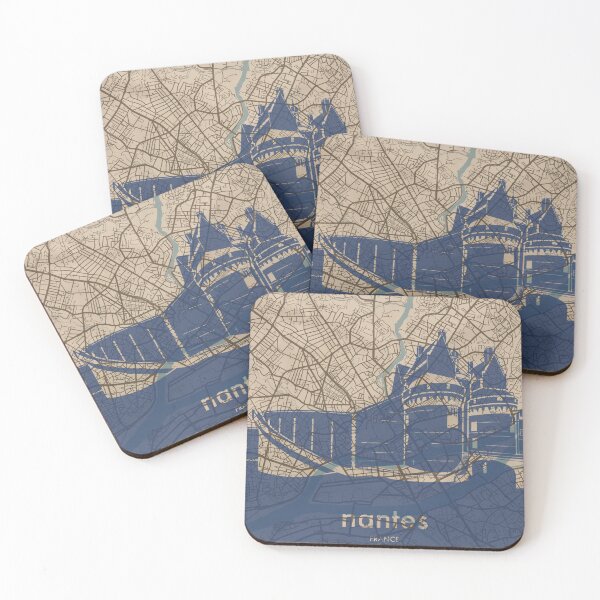 Item preview, Map + Silhouette | Nantes designed and sold by CPTVDesign.