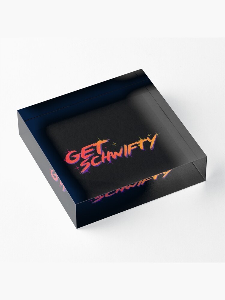 Alternate view of get schwifty rick and morty Acrylic Block