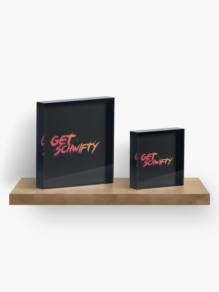 Alternate view of get schwifty rick and morty Acrylic Block