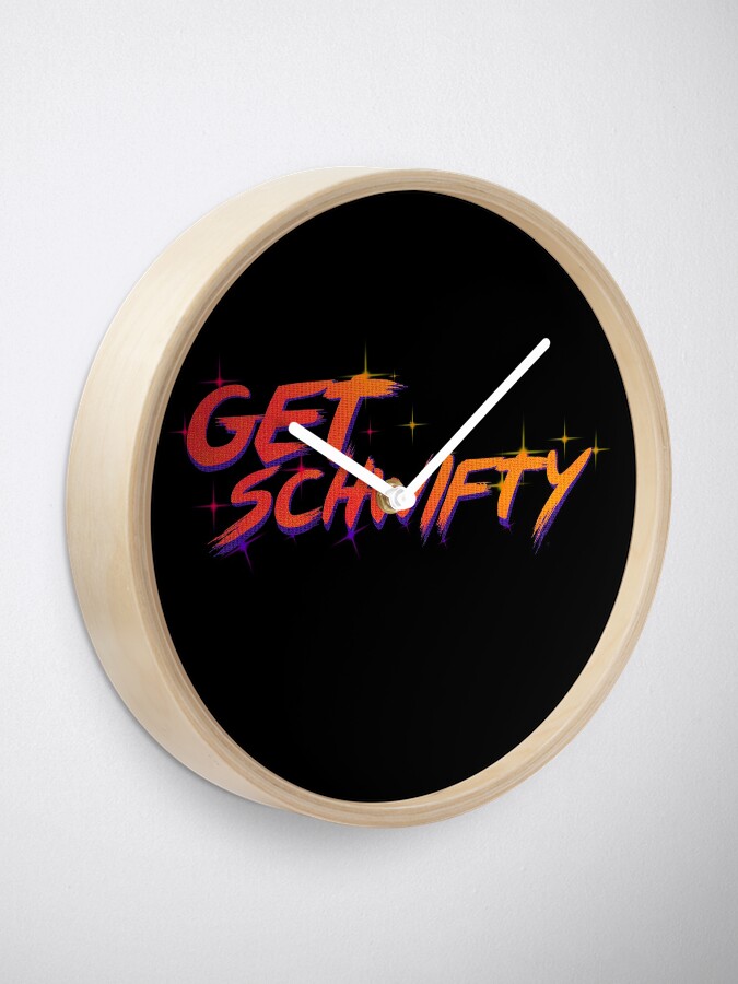 Alternate view of get schwifty rick and morty Clock