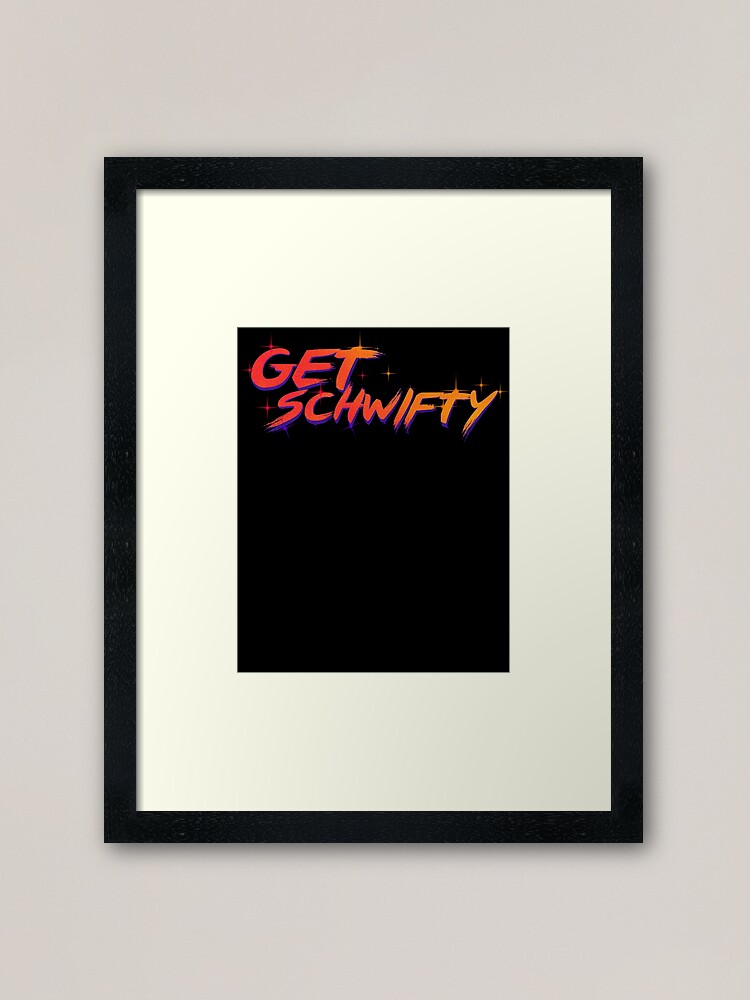 Alternate view of get schwifty rick and morty Framed Art Print