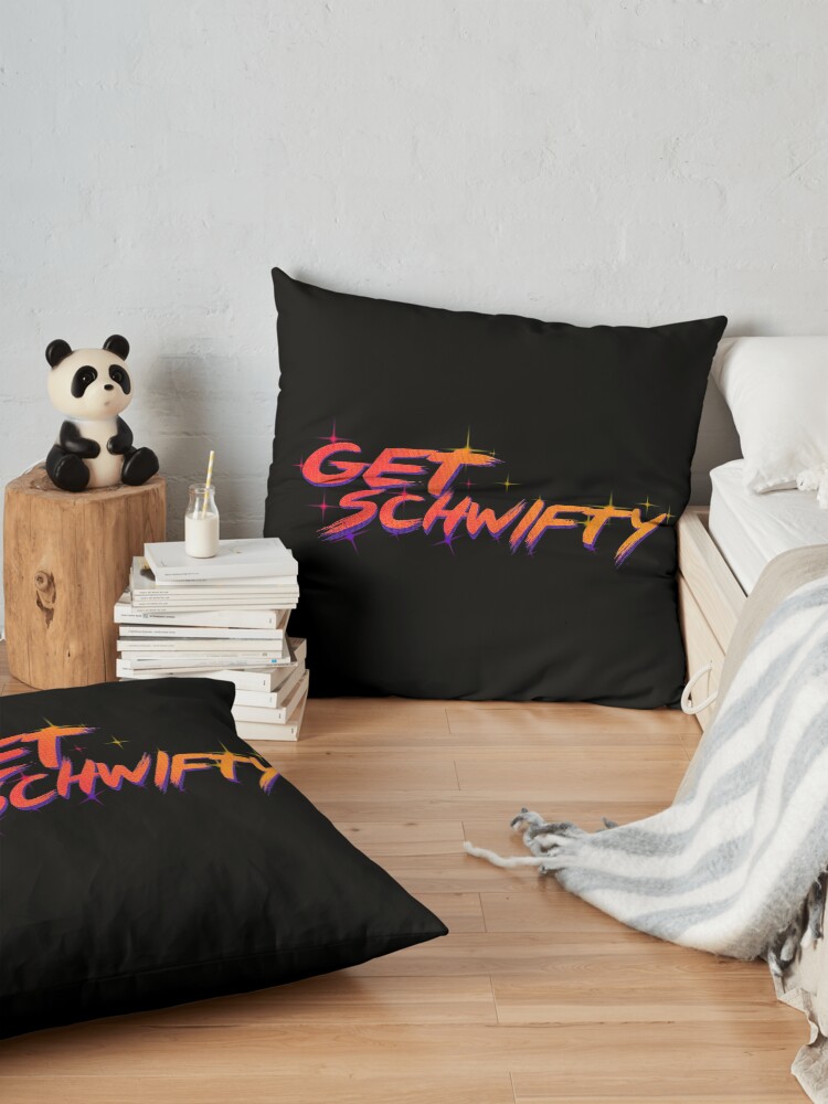 Alternate view of get schwifty rick and morty Floor Pillow