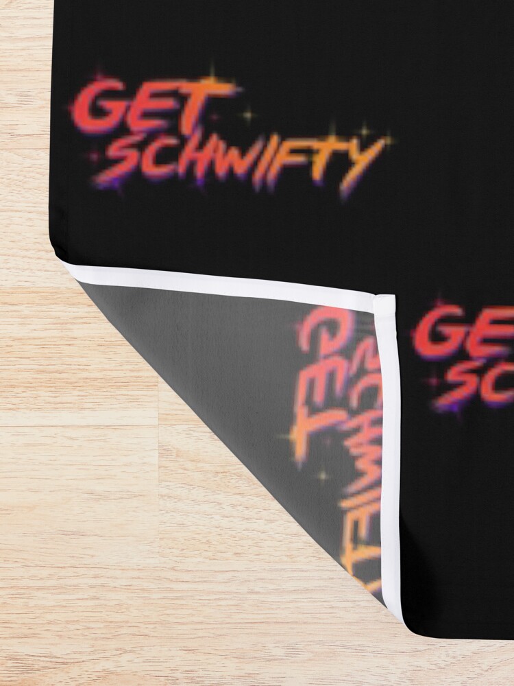 Alternate view of get schwifty rick and morty Shower Curtain