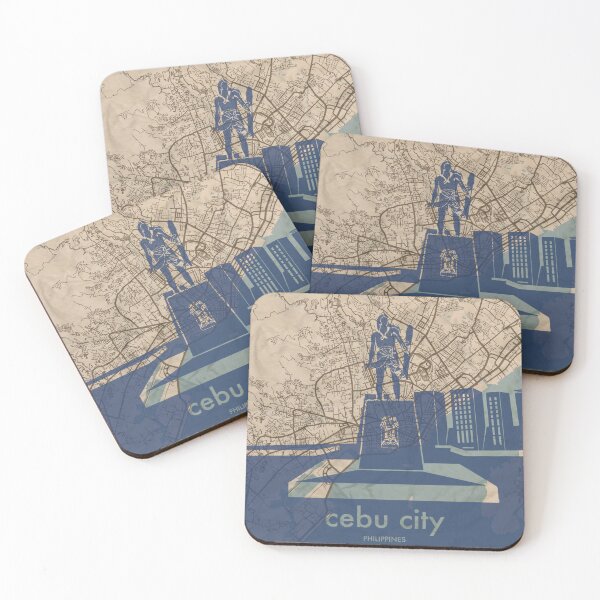 Item preview, Map + Silhouette | Cebu City designed and sold by CPTVDesign.