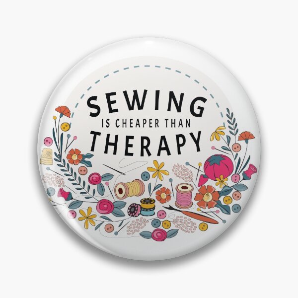 Item preview, Sewing Is Cheaper Than Therapy graphic designed and sold by Pinking-Sher.