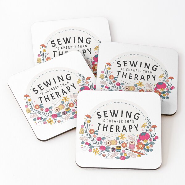 Item preview, Sewing Is Cheaper Than Therapy graphic designed and sold by Pinking-Sher.