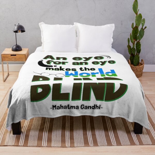 Item preview, An Eye for an Eye - Gandhi Quote designed and sold by Dewars.
